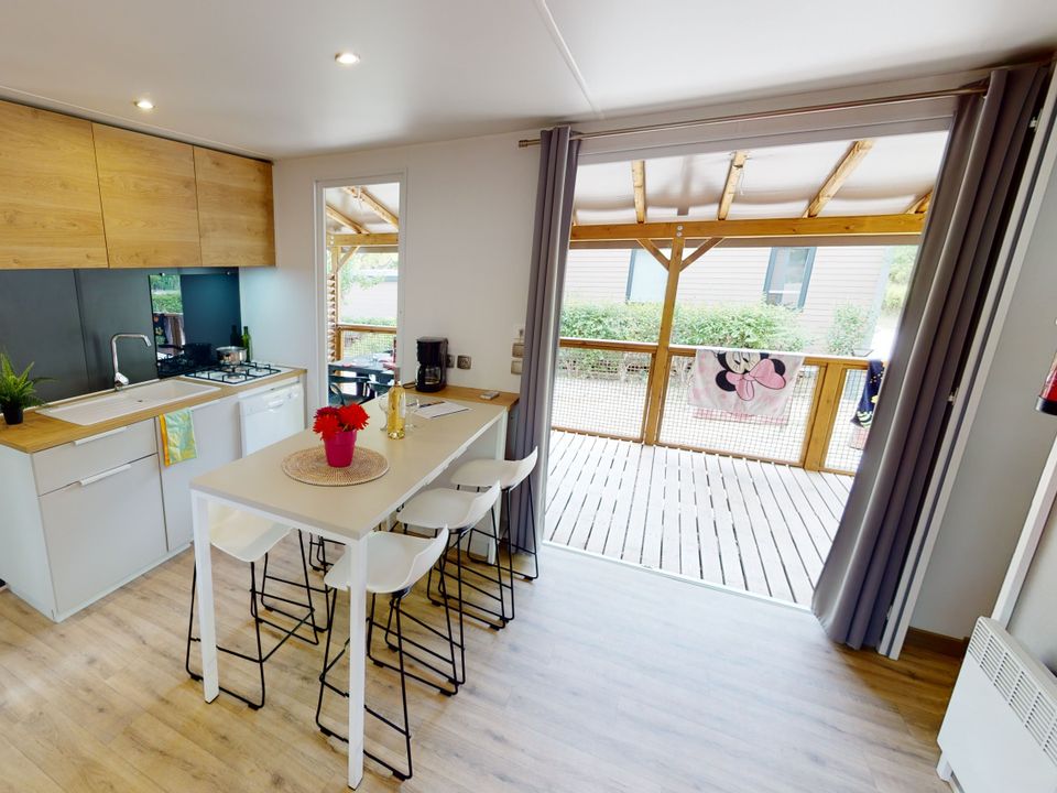 Les Hautes Prairies - Mobil home - Mobilhome 6 personnes - Cigale - 35m² - 3 chambres (5 adultes & 1 enfant de max 12 ans)