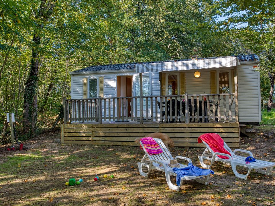 Brin d'Amour - Mobil home - Mobilhome 6 personnes - MOBILE-HOME BERMUDES - 3 CHAMBRES - GAMME ECONOMIQUE