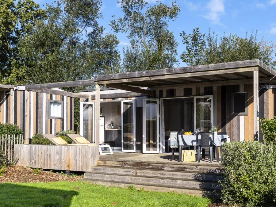 Le Village Perrosien - Mobil home - Mobilhome 4 personnes - Cabane 3 Pièces 4 personnes Climatisée + TV