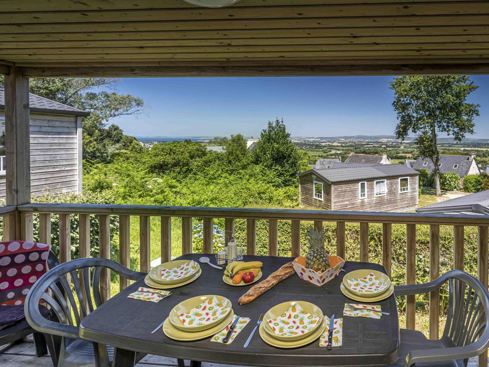 Locronan - Mobil home - Mobilhome 4 personnes - LUMIERE Premium ILOT - Vue sur mer