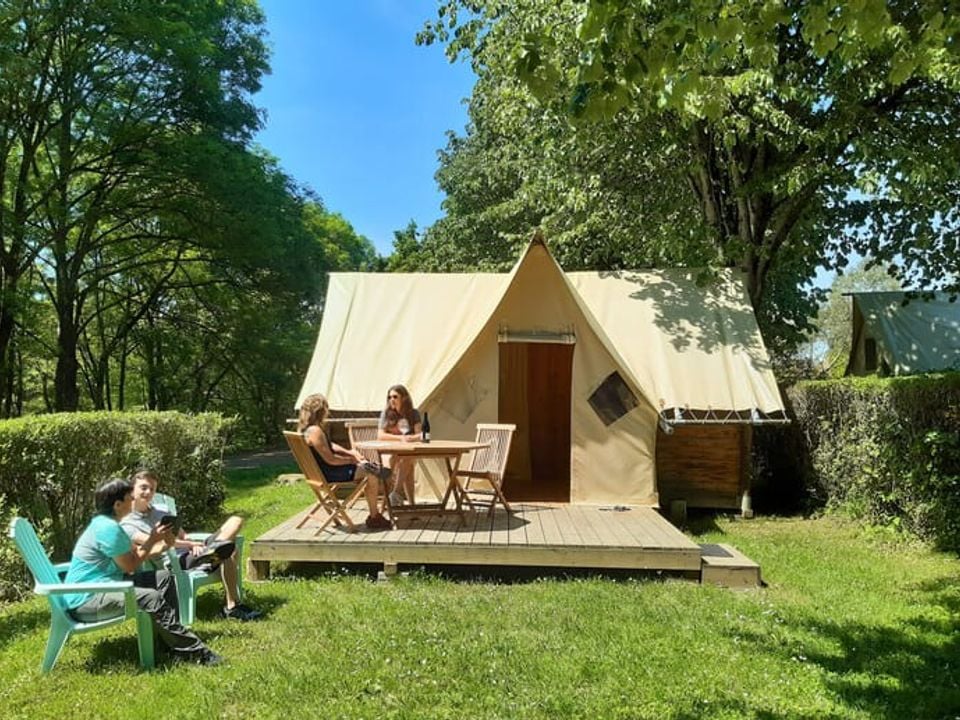 Beau Rivage - Tente meublée - Tente 1 personne - Tente pélerins /randonneurs LIT A