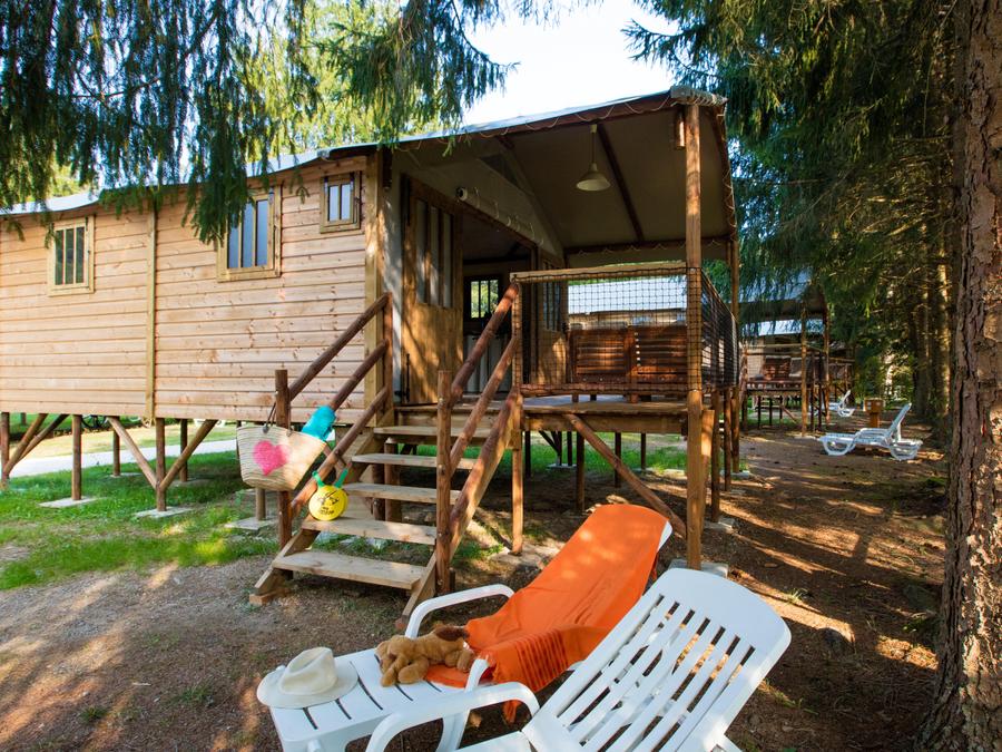 Le Vaubarlet - Tente meublée - Tente en toile et en bois 5 personnes - Lodge - Insolite 5* 5 pers