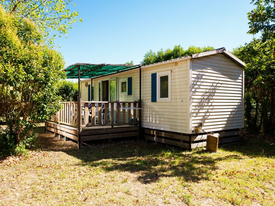 Camping de Montolieu - Mobil home - Mobilhome 6 personnes - Mobil Home 4/6 personnes (2 chambres, climatisation)