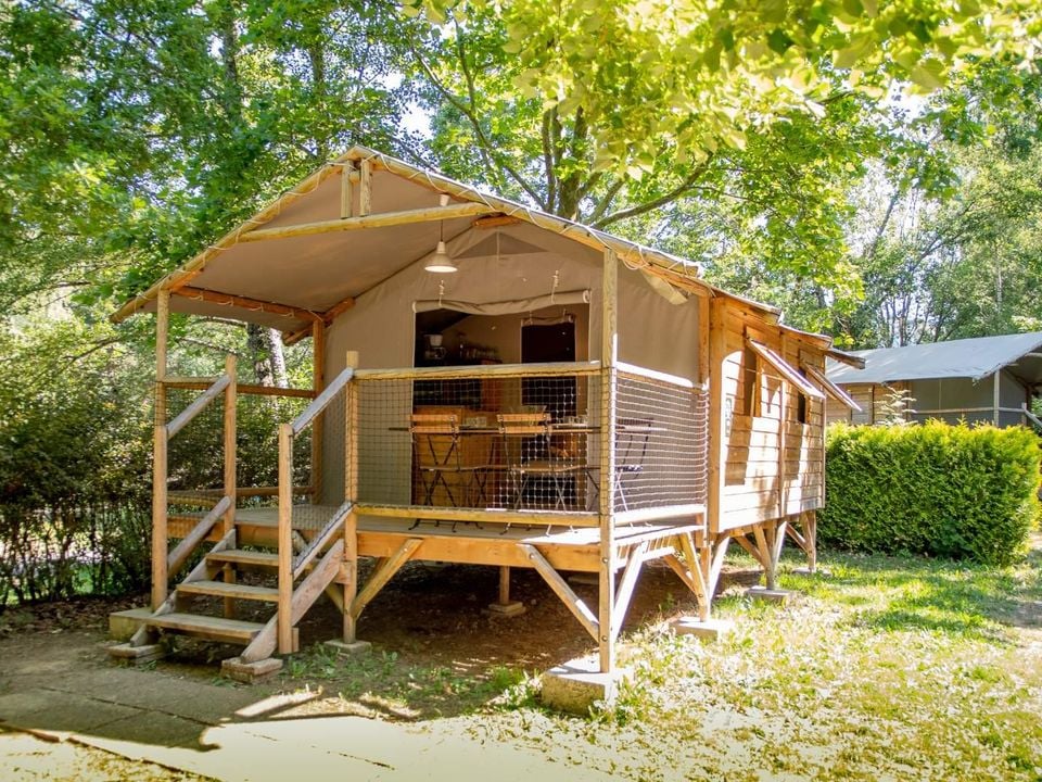 Les Vernières - Mobil home - Tente en toile et en bois 4 personnes - ECOLODGE CONFORT sans sanitaires
