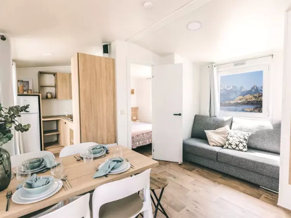 L'Orée du Bois - Mobil home - Mobilhome 6 personnes - Mobil Home 4 Pièces 6 Personnes Climatisé + TV