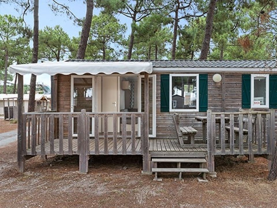 Le California - Mobil home - Mobilhome 6 personnes - Classic XL | 2 Ch. | 4/6 Pers. | Terrasse surélevée