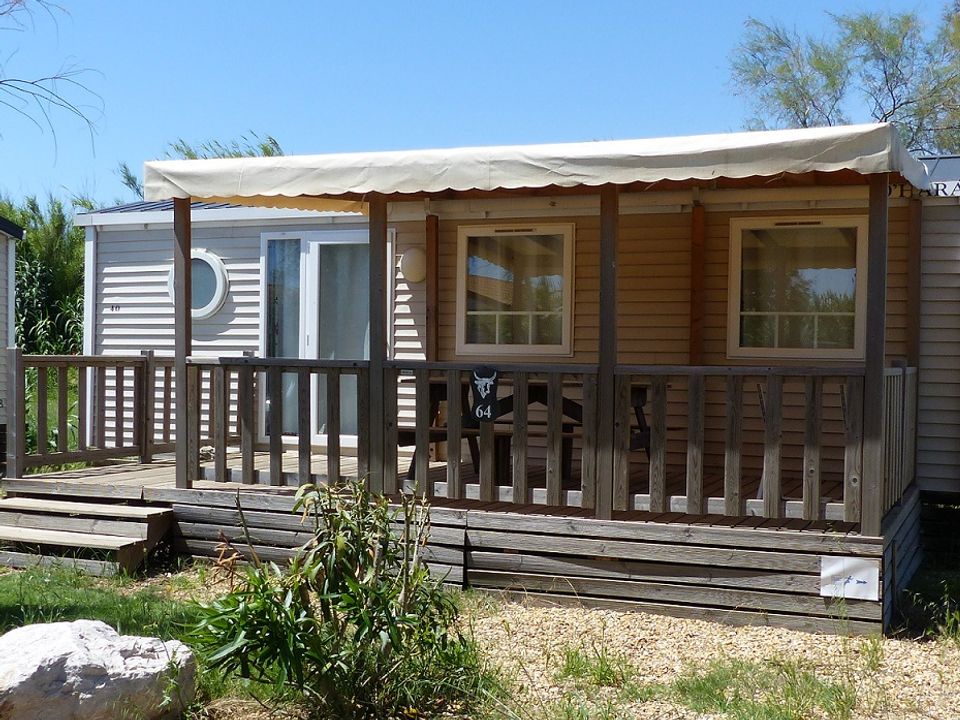 Le Camarguais - Mobil home - Mobilhome 6 personnes - 3 chambres 6 personnes Clim