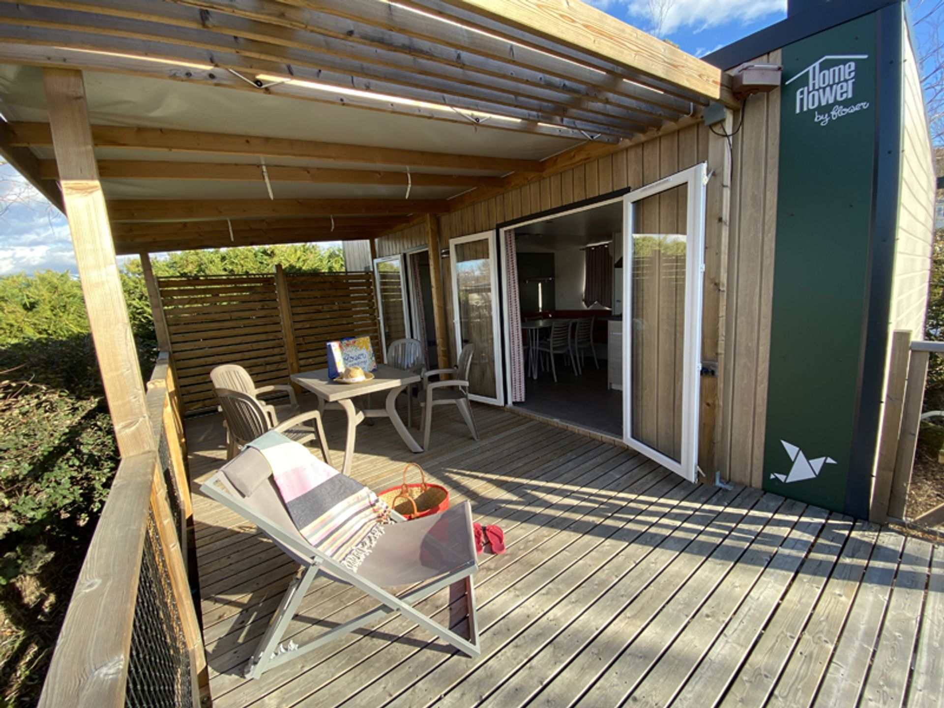 Saint Amand - Mobil home - Homeflower Premium 29 m² 2 chambres Clim, Tv, lave-vaisselle, terrasse XXL