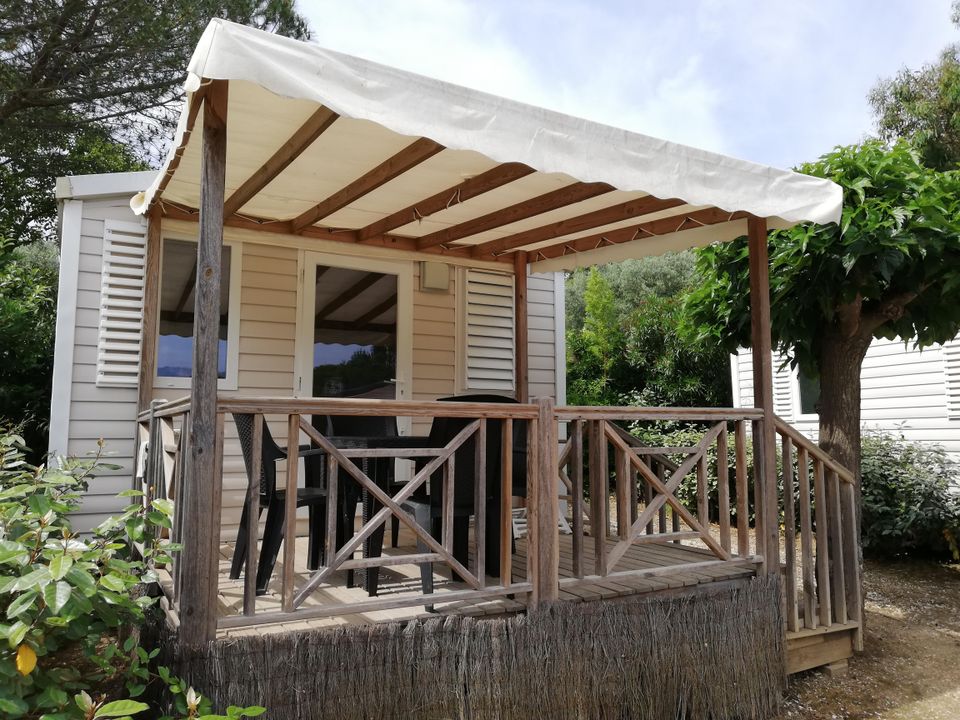 Orly d'Azur - Mobil home - Mobilhome 4 personnes - Mobile-home Coucourelle Standard 16m² - 1 chambre - terrasse semi-couverte