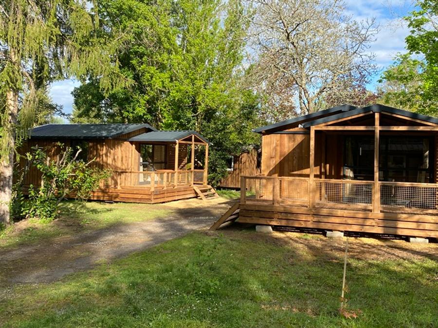 Les Pialades - Châlet - Chalet 5 personnes - Chalet Médiéval - CLIM - 37 m² avec terrasse semi-couverte - 2 chambres