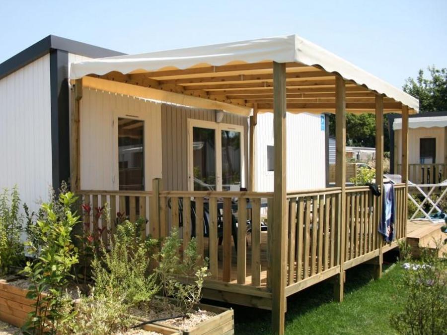 La Rivière - Mobil home - Mobilhome 5 personnes - Mobil-home Premium + 40m² (2ch - 5pers) + TV + LV + BBQ + Clim + 2 SDB