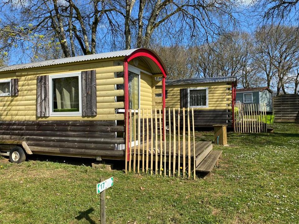 Les Cigales - Mobil home - Hébergement 2 personnes - Ciela Roulotte - 1 chambre (sans sanitaire)