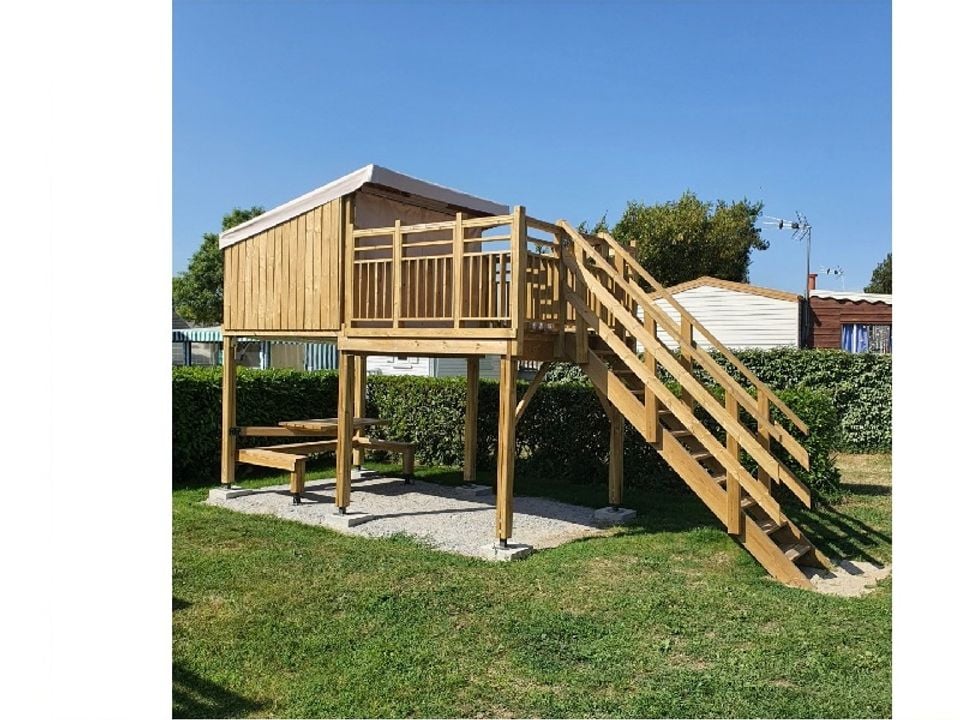 Le Bugeau - Mobil home - Tente en toile et en bois 2 personnes - Campétoile (sans sanitaires)