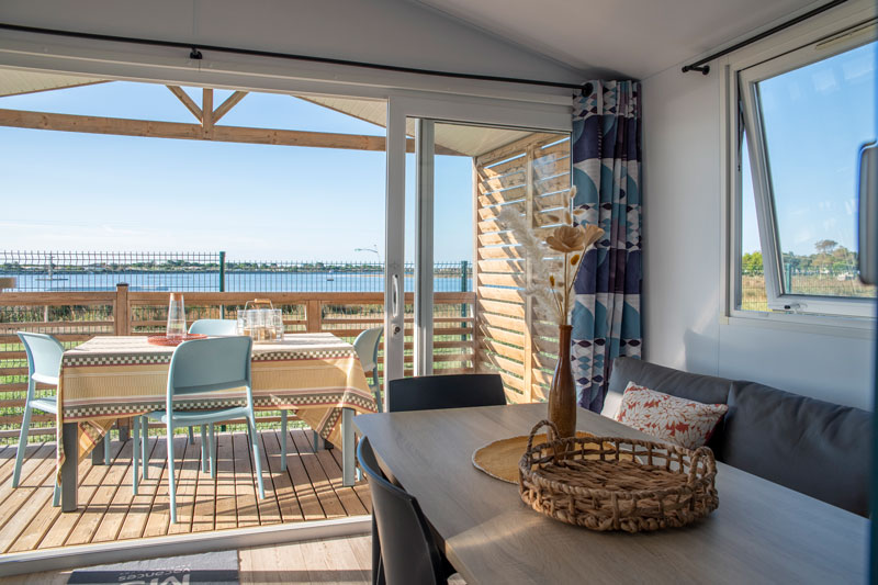 Camping Club La Côte des Roses - MS Vacances - Mobil home - 4p - Cottage Panorama CONFORT clim - Vue Lagune