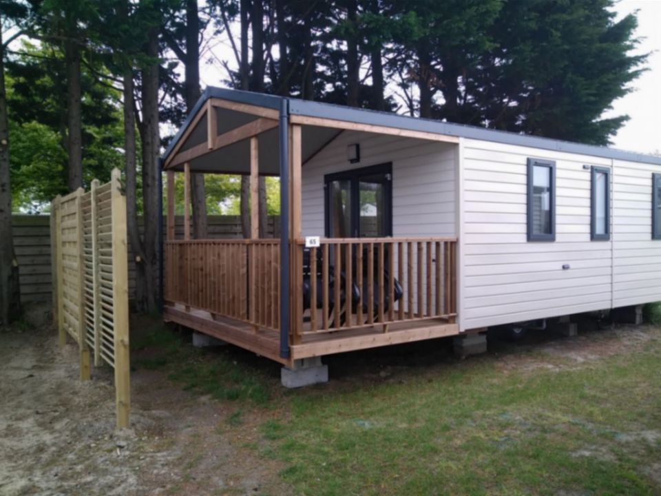 Camping de la Plage - Mobil home - Mobilhome 4 personnes - 2 chambres - Terrasse intégrée