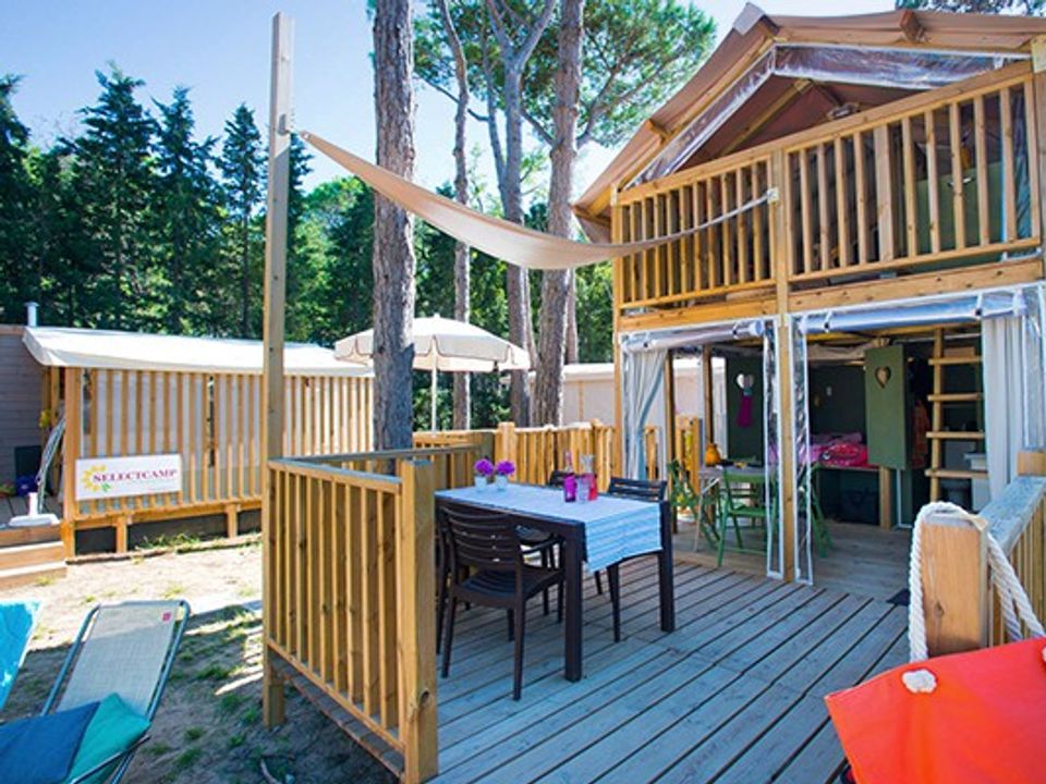 Laguna Village - Tente meublée - Tente en toile et en bois 4 personnes - Tente Airlodge | 2 Ch. | 4 Pers.