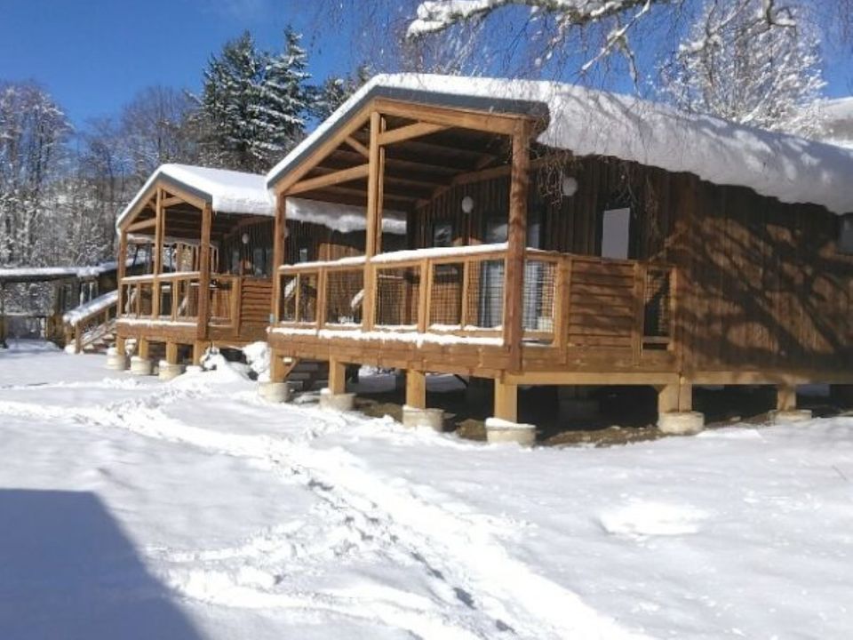 Camping la Marmotte - Châlet - Chalet 6 personnes - Chalet sésame - 35 m2 - 3 chambres