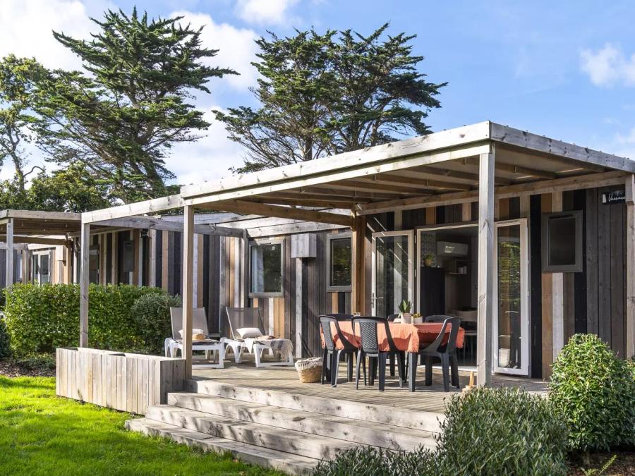 Le Village Perrosien - Mobil home - Mobilhome 6 personnes - Cabane 4 Pièces 6 Personnes Climatisée + TV