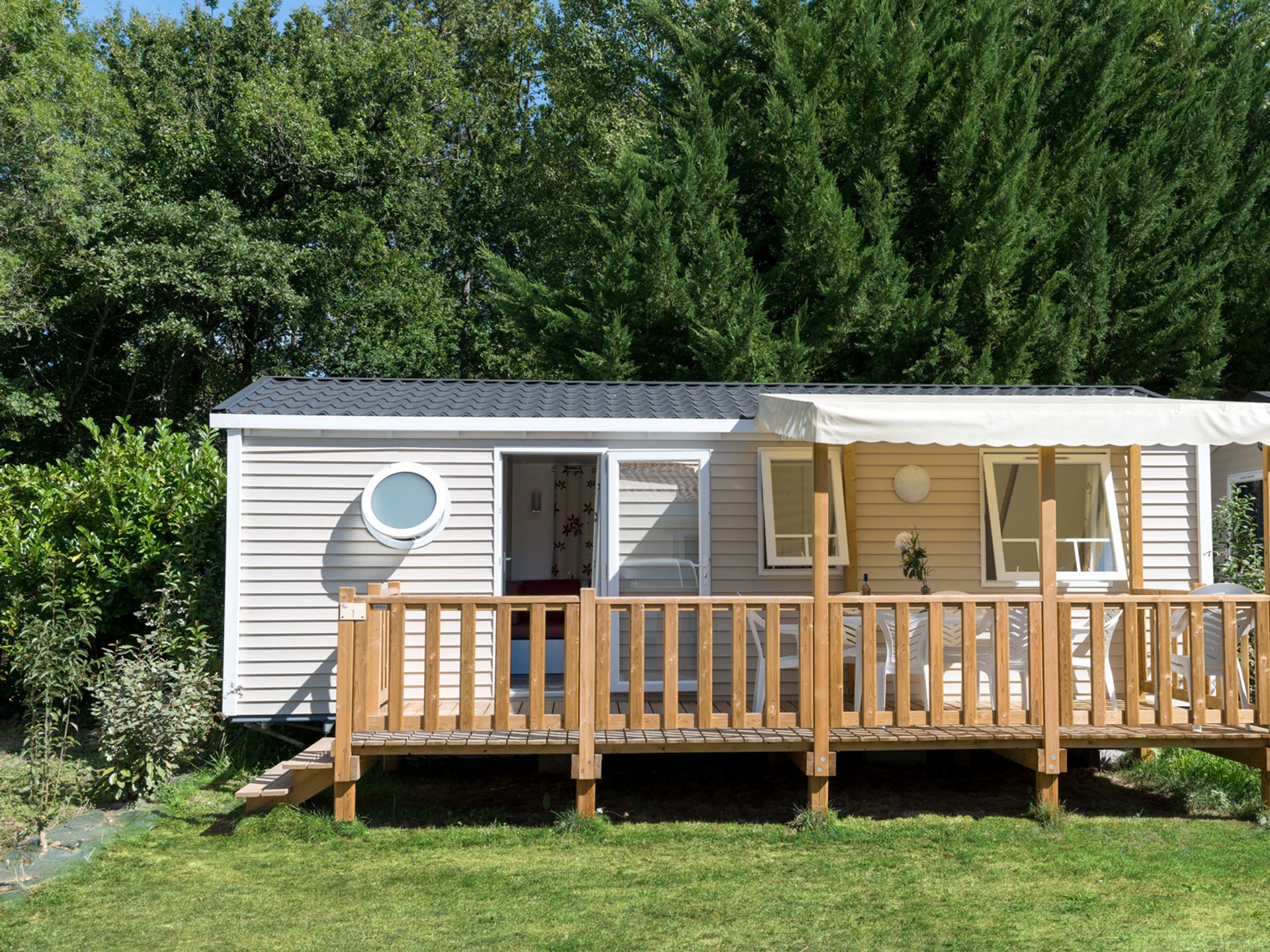 Les Chèvrefeuilles - Mobil home - Goelette 3 chambres - TV