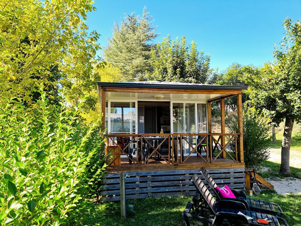 Les Calquières - Mobil home - Mobilhome 4 personnes - LOGGIA en arrivée Samedi