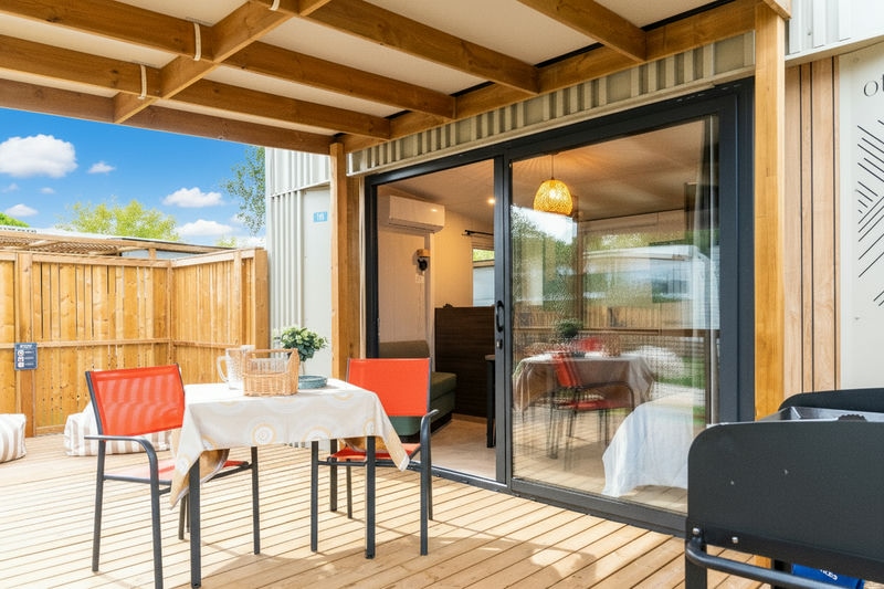 Camping Club La Côte des Roses - MS Vacances - Mobil home - 2p - Otello Livia SIGNATURE - Quartier Piéton