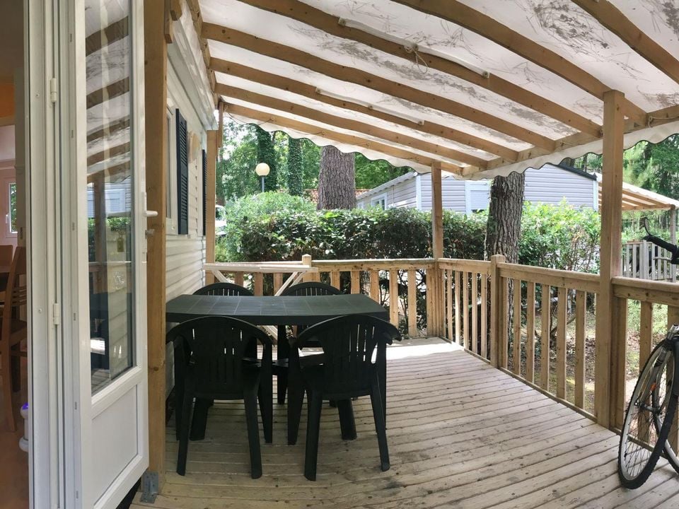 Les Deux Etangs - Mobil home - Mobilhome 4 personnes - Mobil-home 29m² Standard 2 chambres + terrasse + TV