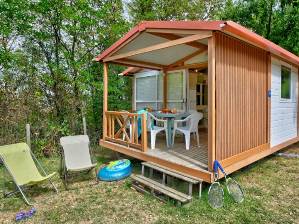 La Châtaigneraie - Châlet - Chalet 5 personnes - Chalet Confort 25m² (2 chambres) + terrasse couverte 5 pers