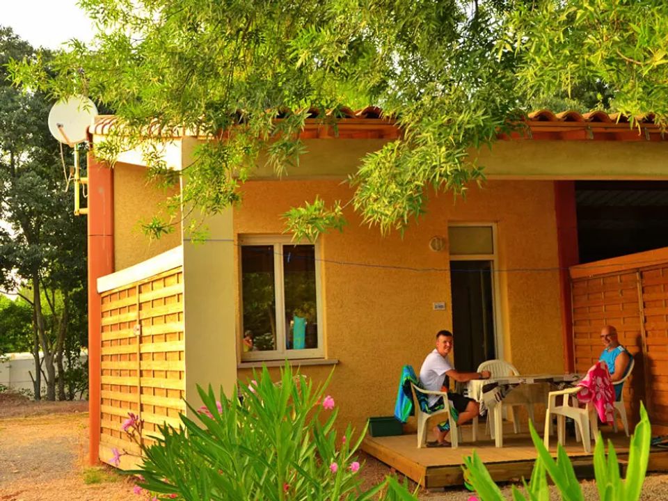 Les Rivières - Mobil home - Gîte 5 personnes - Premium 2 Pièces 5 Personnes Climatisé + TV