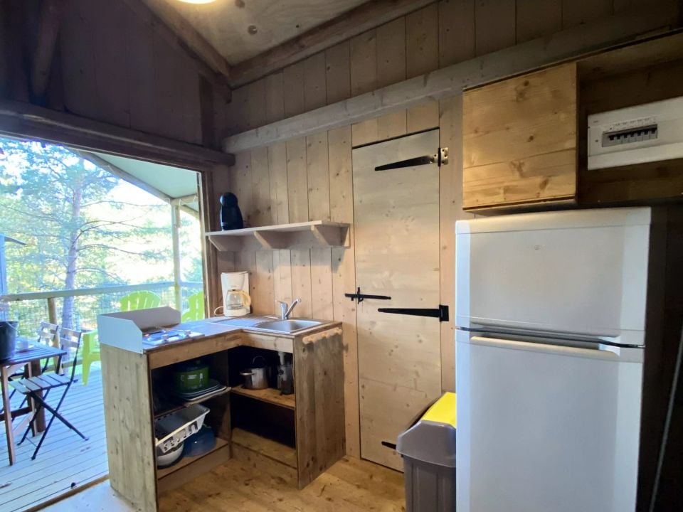 Le Moulin de Surier - Mobil home - Tente en toile et en bois 5 personnes - Cabane Lodge 3 Pièces 5 personnes