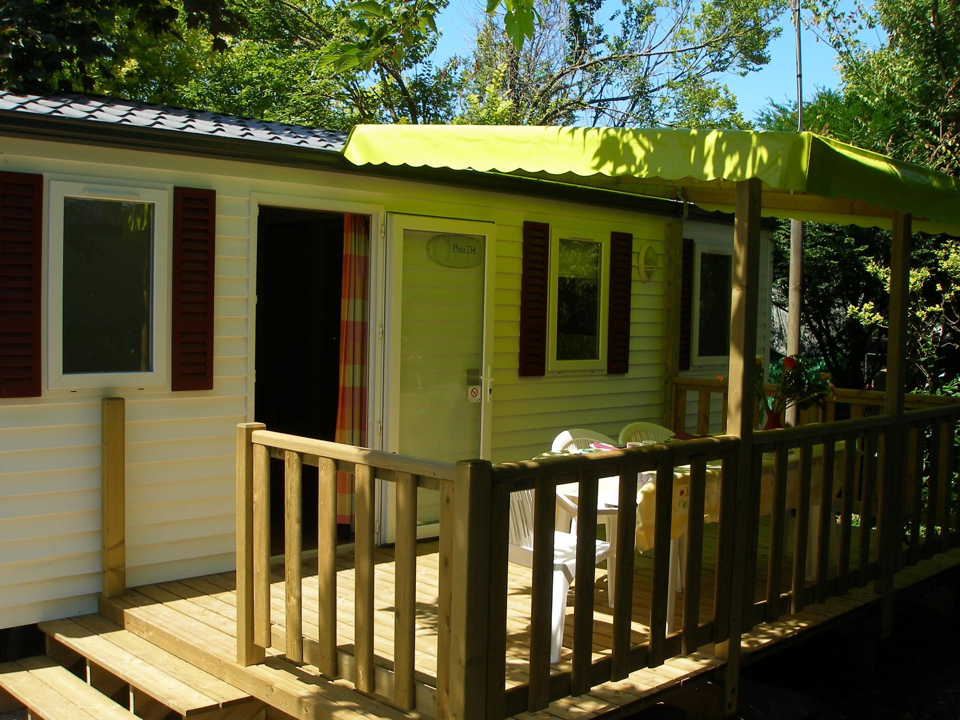 Le Petit Pont - Mobil home - Mobile-home 28m² + Terrasse bois semi-couverte 12m² 4/6 pers