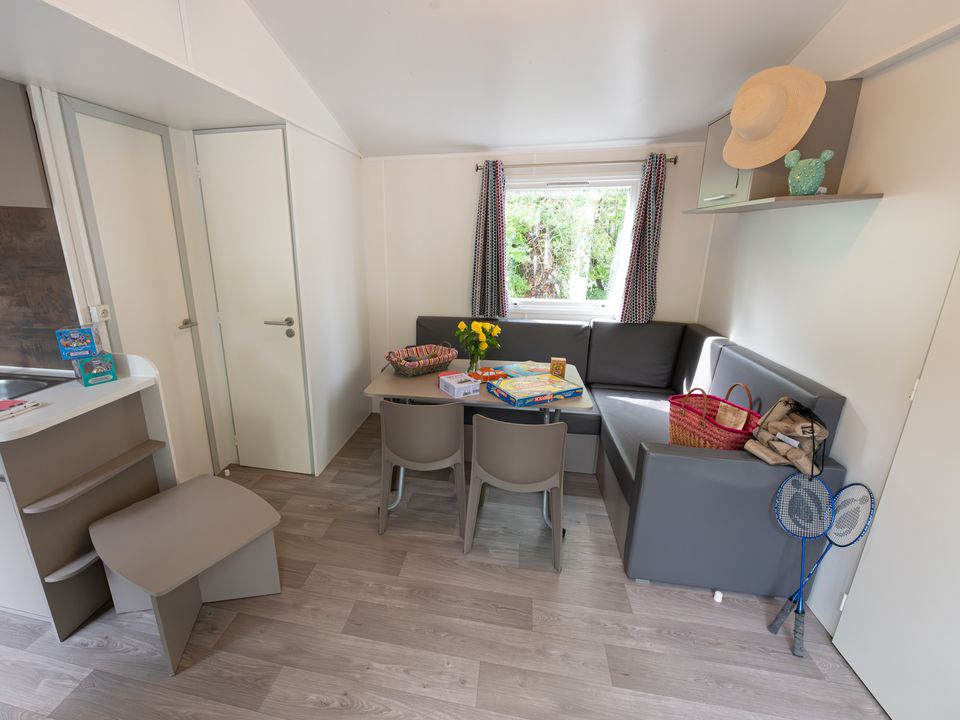 La Pinède - Mobil home - Mobilhome 4 personnes - Confort Cocoon 28m² - 2 chambres + Terrasse couverte