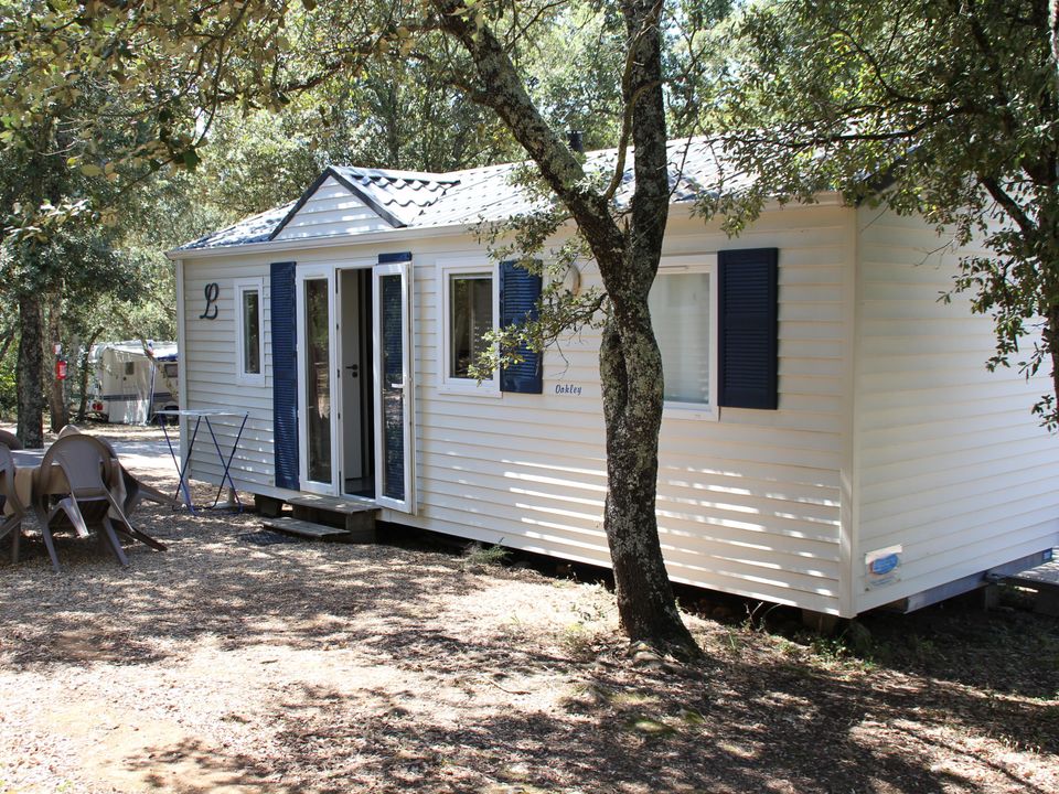 Les Chênes - Mobil home - Mobilhome 4 personnes - MOBIL HOME Confort Climatisé - 2 ch - 3.40 x 7.80m / Chêne Vert