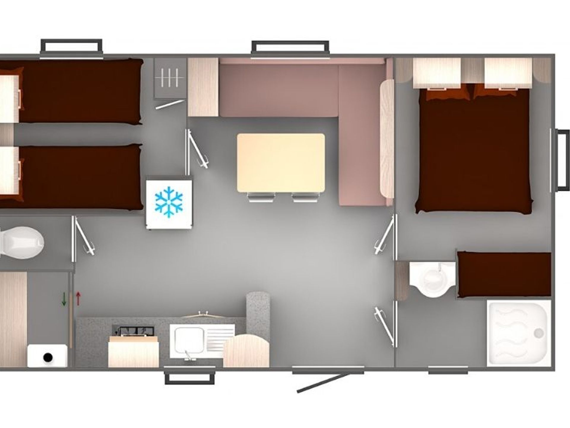 Les Ajoncs d'Or - Mobil home - Mobil-home Cocoon 4 personnes 2 chambres 23m²