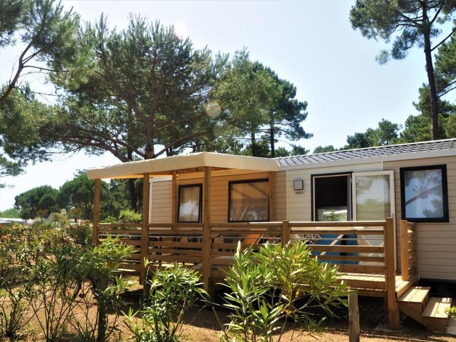Saint Tro'Park - Mobil home - Mobilhome 4 personnes - Mobil-home Premium 32m² (2 chambres - 2 sdb) + Lave Vaisselle + terrasse semi-couverte 15m²