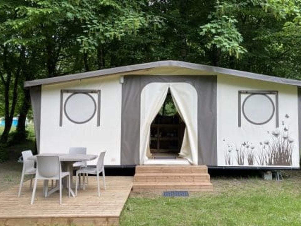 Moulin de Caudon - Mobil home - Tente en toile et en bois 4 personnes - NOMADE LODGE sans sanitaires