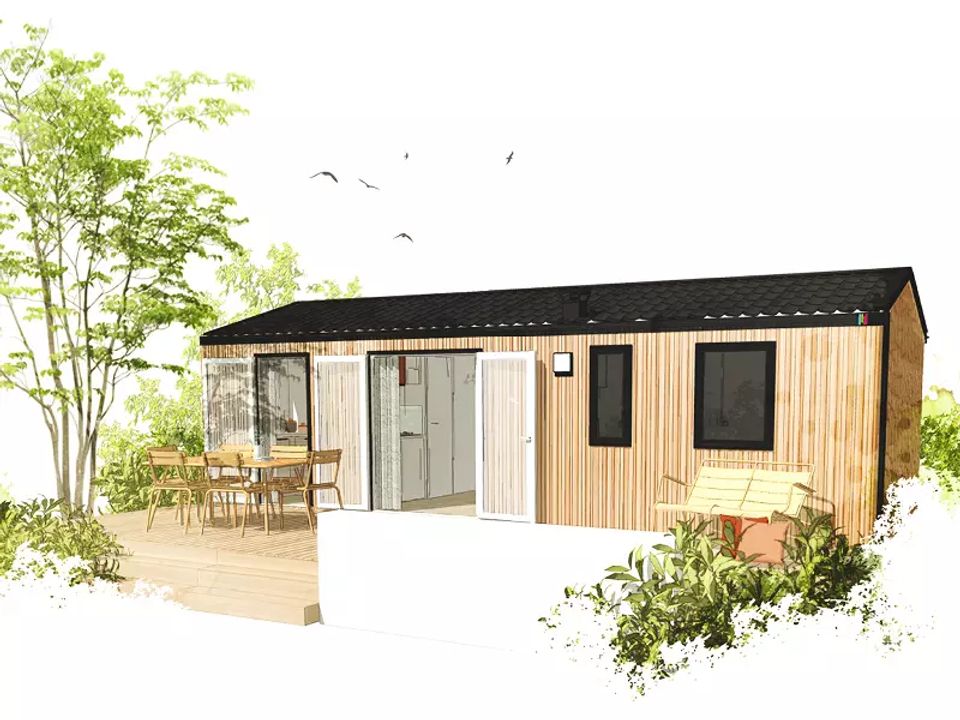 Le Bois Joli - Mobil home - Mobilhome 6 personnes - Bahia 4 Pièces 6 Personnes + TV