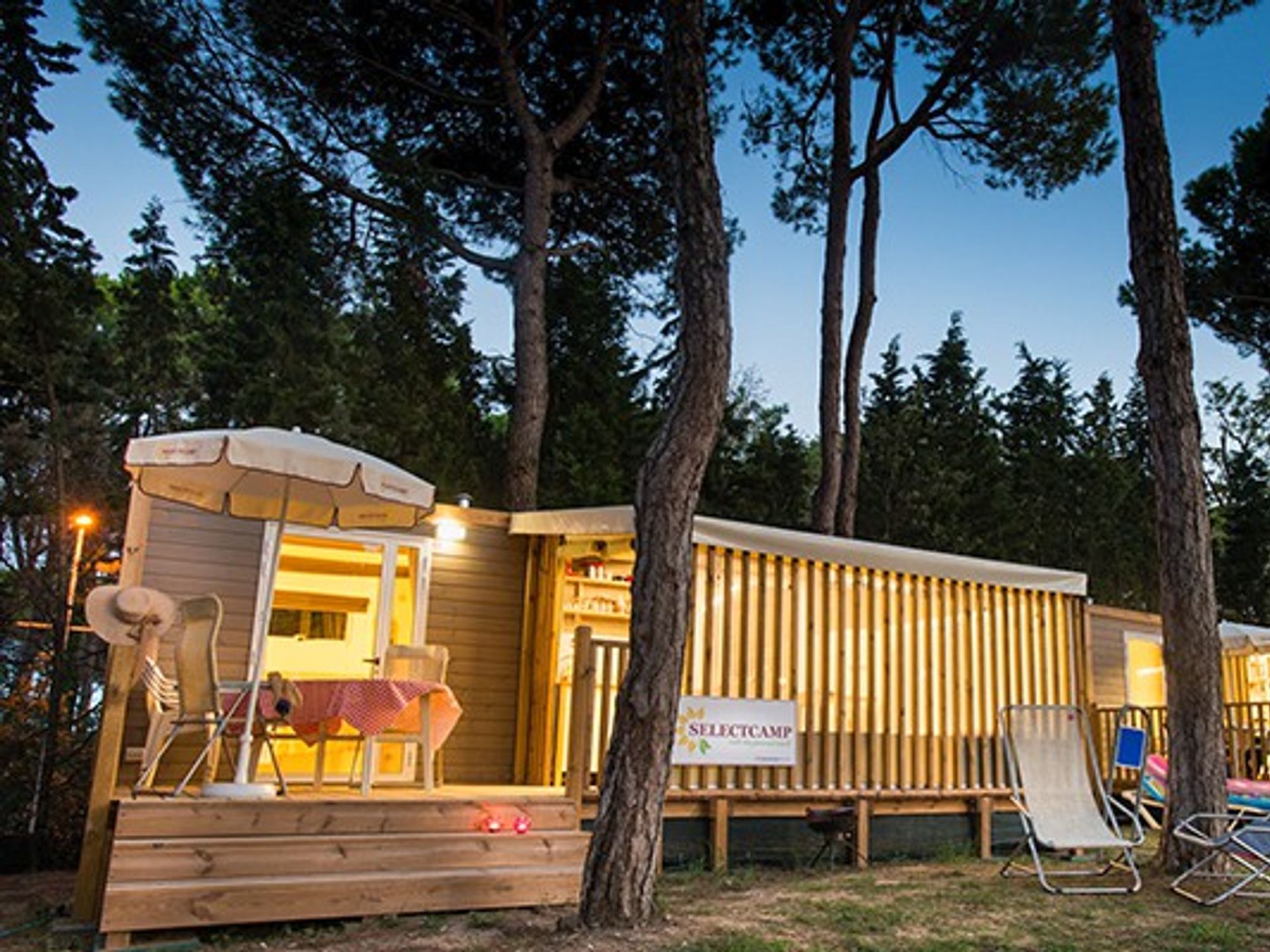 La Risacca - Tente meublée - Lodge hybride | 2 Ch. | 4/5 Pers. | 1 SDB | Clim.