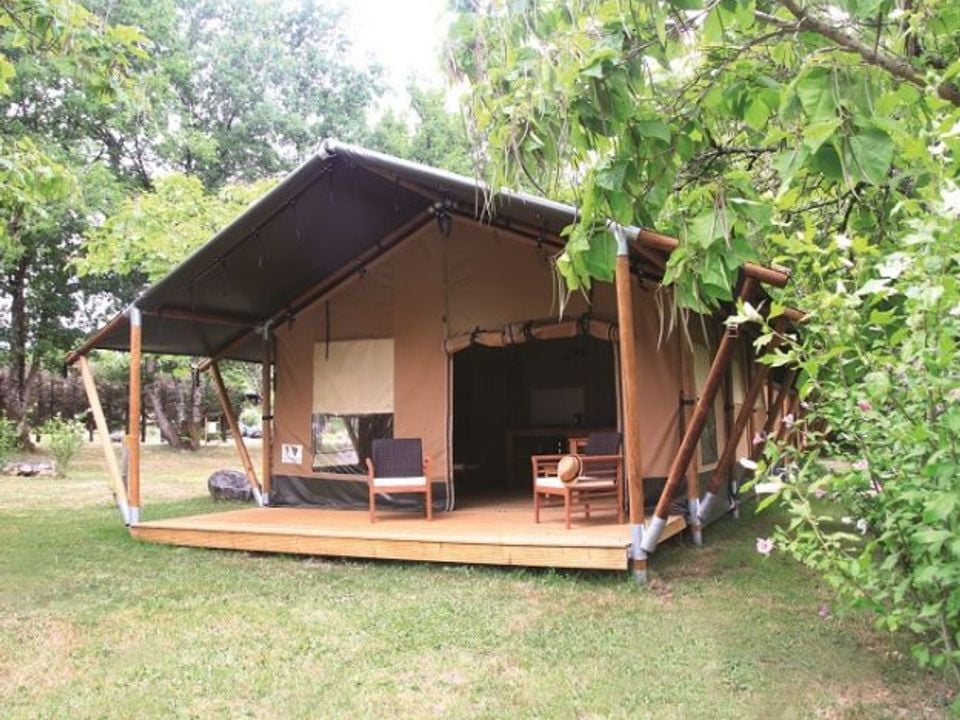 Fontaine du Roc - Mobil home - Tente en toile et en bois 5 personnes - Safari sans sanitaires