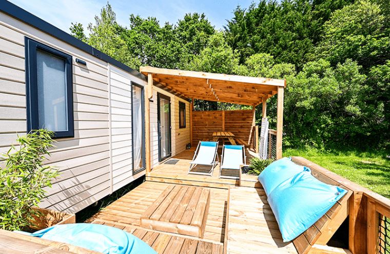 La Pélonie - Mobil home - Mobil-home 6/8P Premium -T. Luxe Pilotis