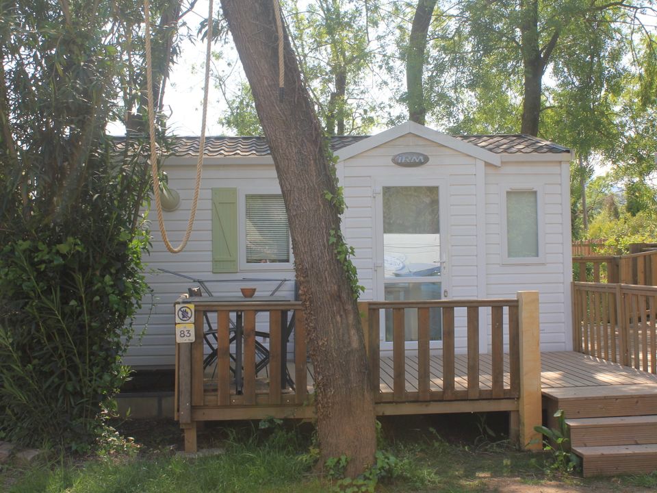 Le Moulin des Iscles - Mobil home - Mobilhome 4 personnes - Confort 24m² 2 chambres + terrasse sur pilotis