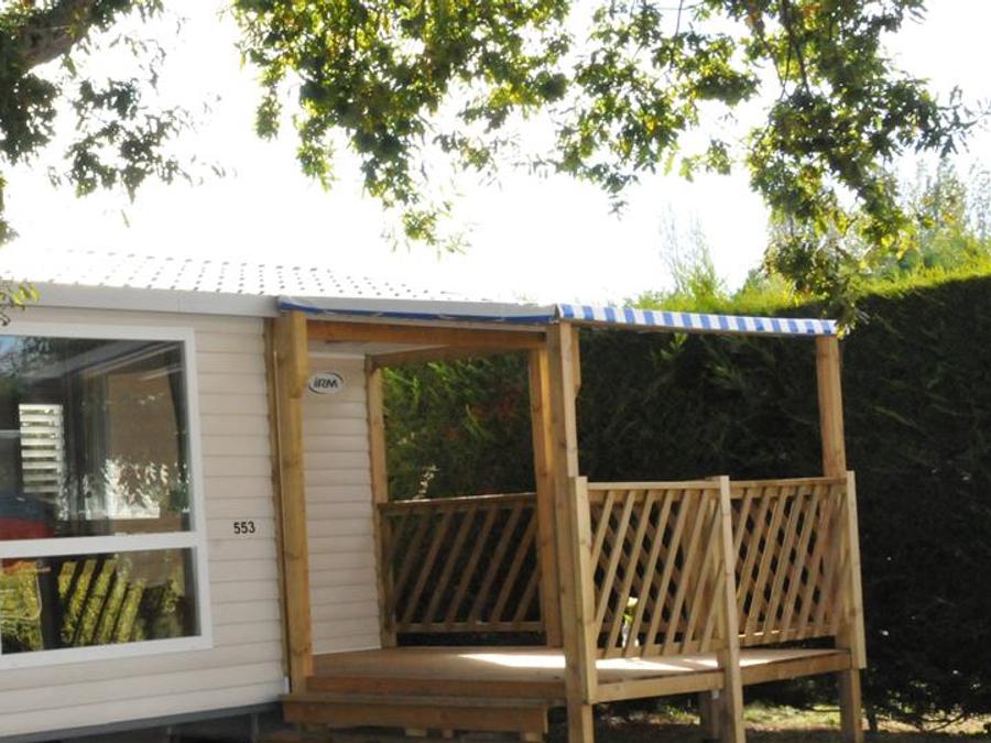 La Roseraie - Mobil home - Mobilhome 5 personnes - Cottage Pacifique - 2 chambres : 27m² - Terrasse couverte 9m² 4/5 pers.