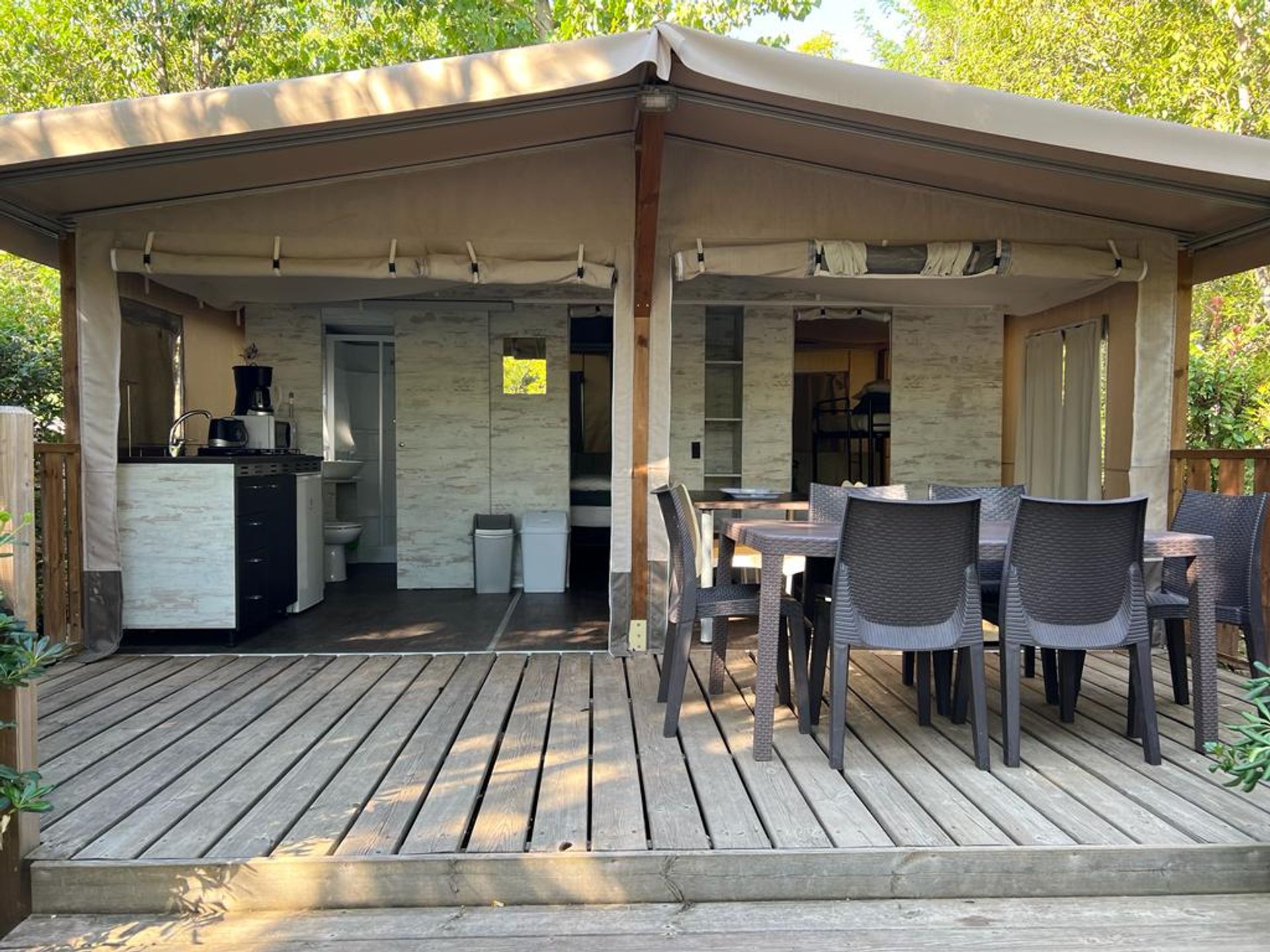 Le Mas De Rome - Tente meublée - TENTE LODGE SAFARI CONFORT