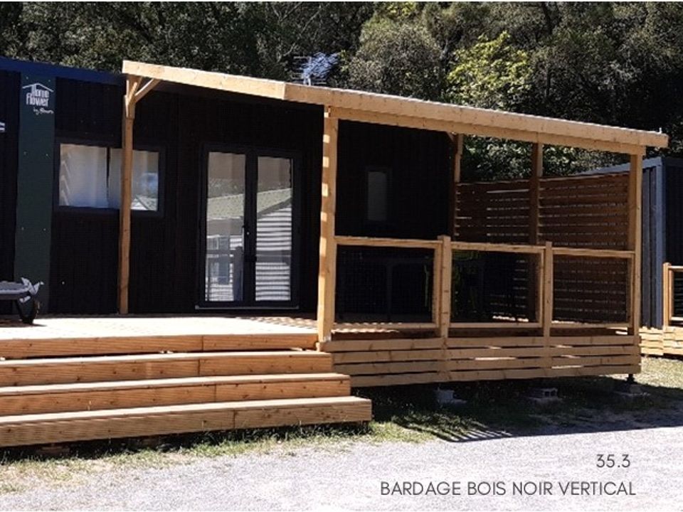 Le Pavillon - Mobil home - Mobilhome 5 personnes - HomeFlower Premium 29m² (2 chambres) + Terrasse semi-couverte + TV + LV Le Pavillon - Mobil home - Mobilhome 5 personnes - HomeFlower Premium 29m² (2 chambres) + Terrasse semi-couverte + TV + LV