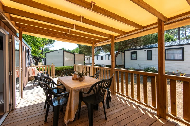 Camping Club Médoc Plage - MS Vacances - Mobil home - 6p - Cottage Toscane CONFORT climatisé