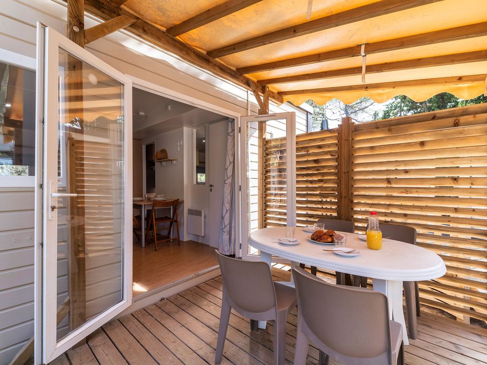 Norcenni Girasole Club - Mobil home - Mobilhome 6 personnes - Comfort XL | 3 Ch. | 6 Pers. | Terrasse surélevée | Clim.