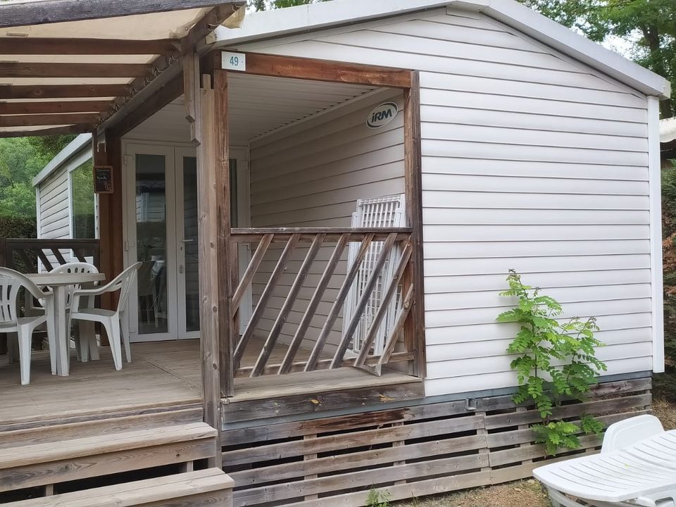La Rivière - Mobil home - Mobilhome 4 personnes - Loggia Confort 24m² (2 chambres) + Terrasse couverte + Clim