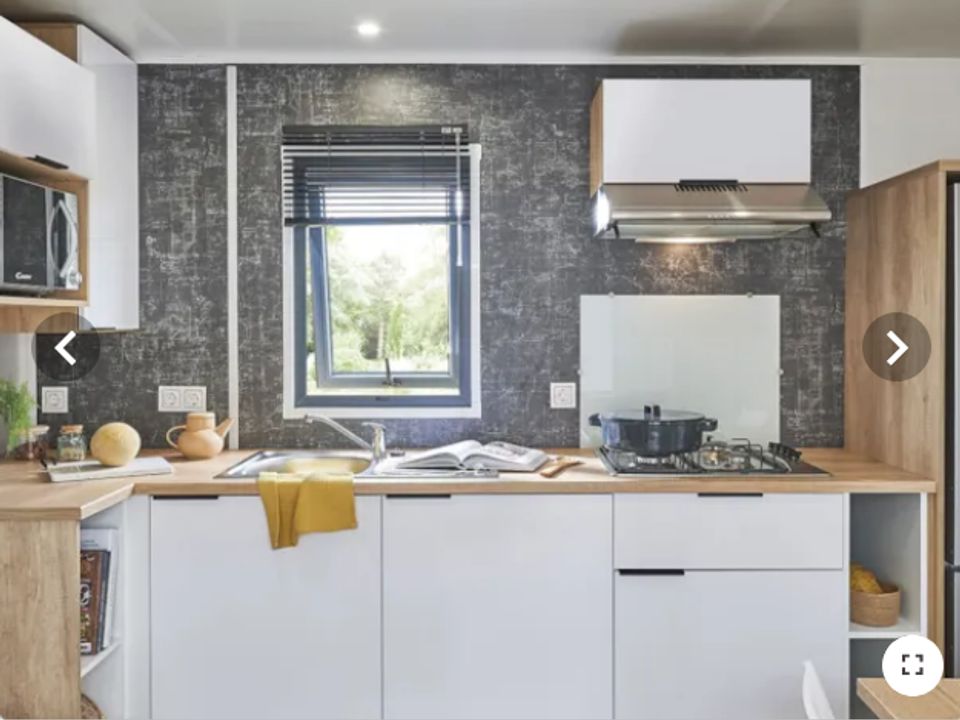 Peyrelevade - Mobil home - Mobilhome 4 personnes - Olivier (2023), 2 chambres 2salles de bain, grand salon (tv), terrasse, wifi