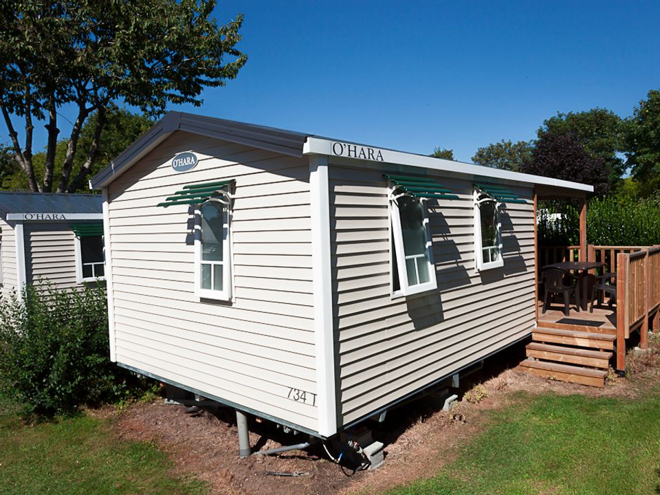Le Poulquer - Mobil home - Mobilhome 4 personnes - 2 chambres + terrasse semi couverte 7.30 x 3.70 m