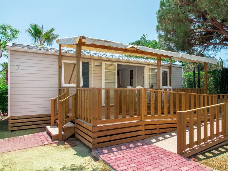 La Rivière - Mobil home - Mobilhome 4 personnes - Confort PMR 35m² - 2 chambres + terrasse