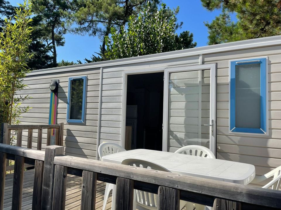 La Conge - Mobil home - Mobilhome 5 personnes - IBIZA 27m² - 2 chambres avec terrasse bois